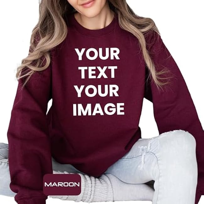 Custom Your Text Shirt, Personalized Your Image T-Shirt, Customized Your Photo Shirt Sweatshirt Hoodie, Add Your Own Text And Design Tee Sweatshirt Hoodie, Personalized Gift Custom Family T-Shirts - Image 6