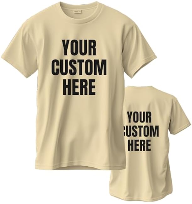 Custom T Shirts for Men/Women Personalized Unisex Tee Shirt Printed Photo Front/Back - Image 21