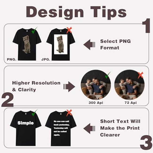 Custom T-Shirts Add Picture Photo Logo Text for Men Women Personalized Custom Tee Shirt Gifts Create Your Own Shirt, Black/White, M-3XL - Image 4
