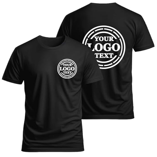 Custom T Shirts for Men Women Personalized Tshirts Design with Your Text Logo Image Cotton T-Shirts Front/Back