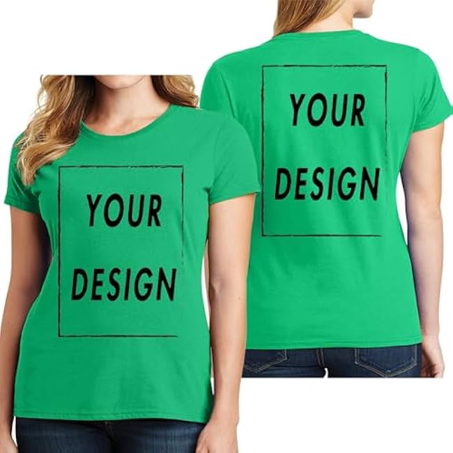 Custom T Shirt for Men Women Design Your Own Front Back Print Personalized T-Shirts - Image 23