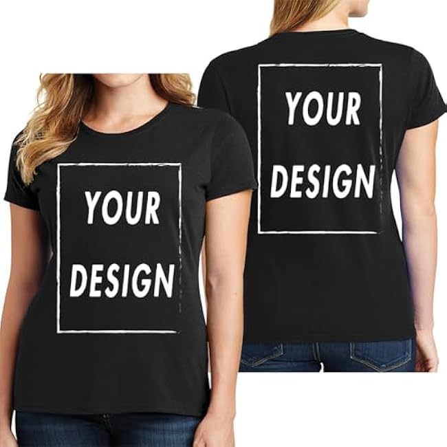 Custom T Shirt for Men Women Design Your Own Front Back Print Personalized T-Shirts - Image 10