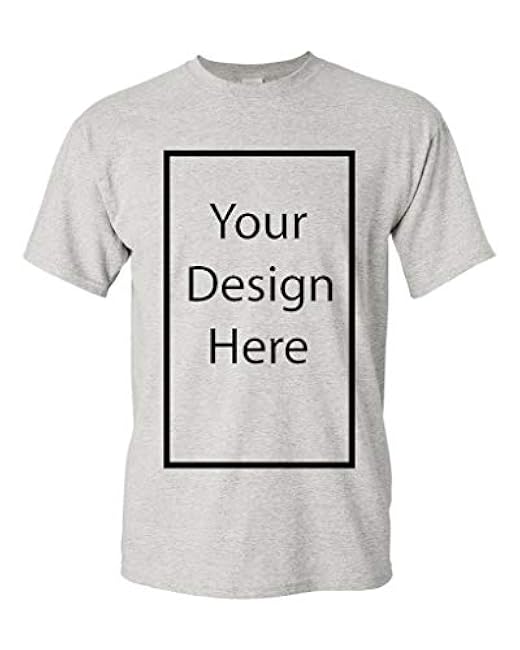 Add Your Own and Text Design Custom Personalized Adult T-Shirt Tee - Image 8