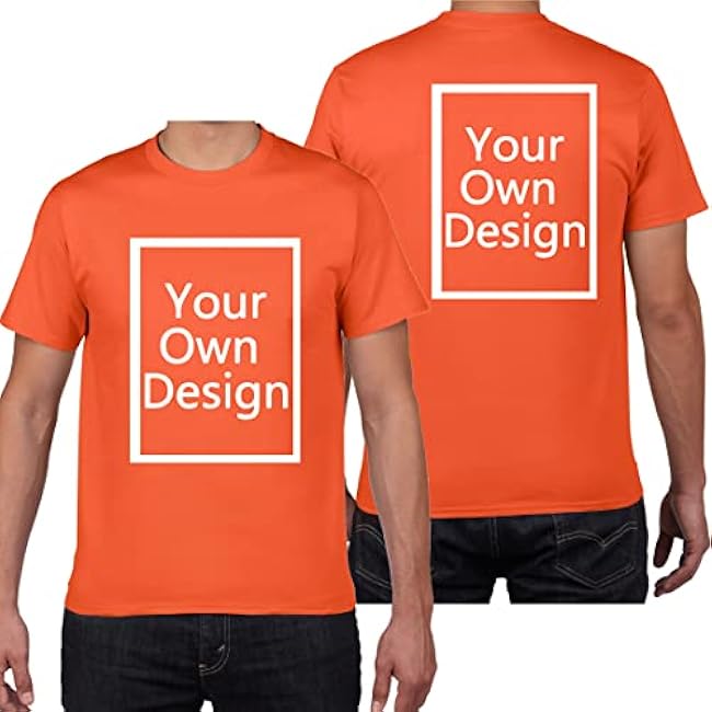 Custom T Shirts for Men/Women Design Your Own Shirt Add Text/Image/Logo Personalized Cotton Tee Printed Photo Front/Back - Image 30