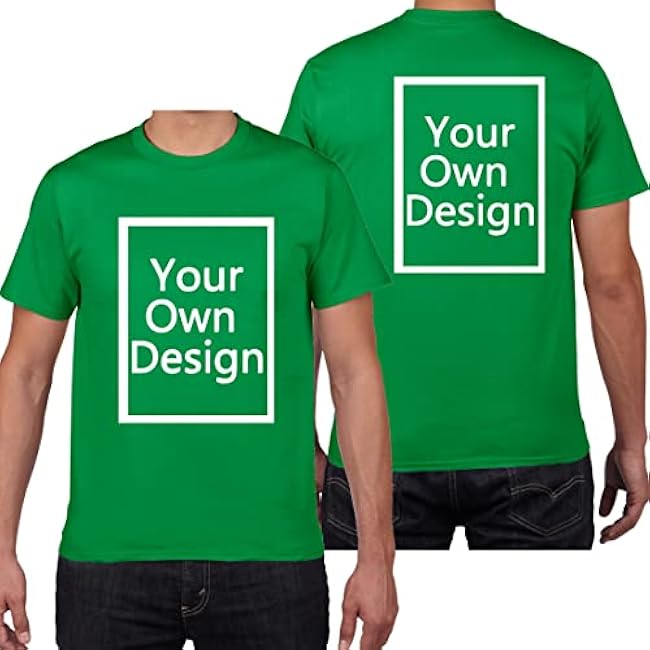 Custom T Shirts for Men/Women Design Your Own Shirt Add Text/Image/Logo Personalized Cotton Tee Printed Photo Front/Back - Image 26