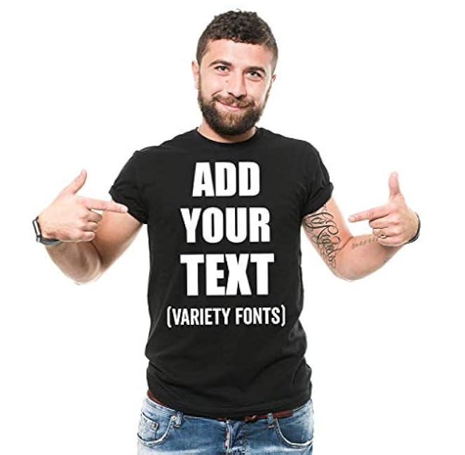Custom T-Shirt Add Your Text Personalized T Shirt for Men & Women Cotton Tee - Image 4
