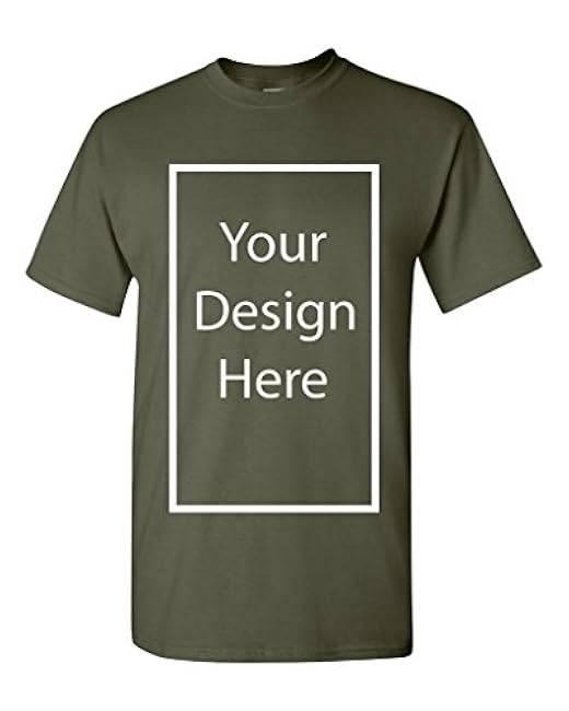 Add Your Own and Text Design Custom Personalized Adult T-Shirt Tee - Image 31