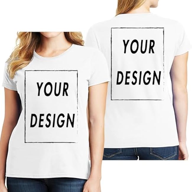 Custom T Shirt for Men Women Design Your Own Front Back Print Personalized T-Shirts - Image 13