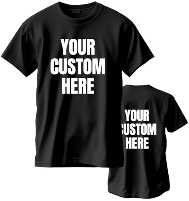 Custom T Shirts for Men/Women Personalized Unisex Tee Shirt Printed Photo Front/Back