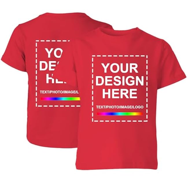 Custom T Shirts for Men，Custom T Shirts Design Your Own，Personalized T Shirts Customized Tee Gifts Add Photo Logo Text