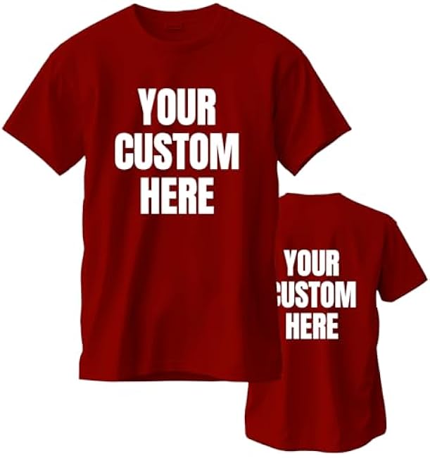 Custom T Shirts for Men/Women Personalized Unisex Tee Shirt Printed Photo Front/Back - Image 11