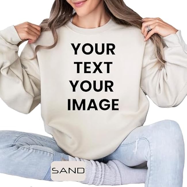 Custom Your Text Shirt, Personalized Your Image T-Shirt, Customized Your Photo Shirt Sweatshirt Hoodie, Add Your Own Text And Design Tee Sweatshirt Hoodie, Personalized Gift Custom Family T-Shirts - Image 2