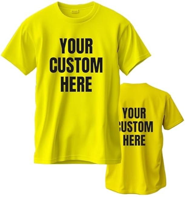 Custom T Shirts for Men/Women Personalized Unisex Tee Shirt Printed Photo Front/Back - Image 28