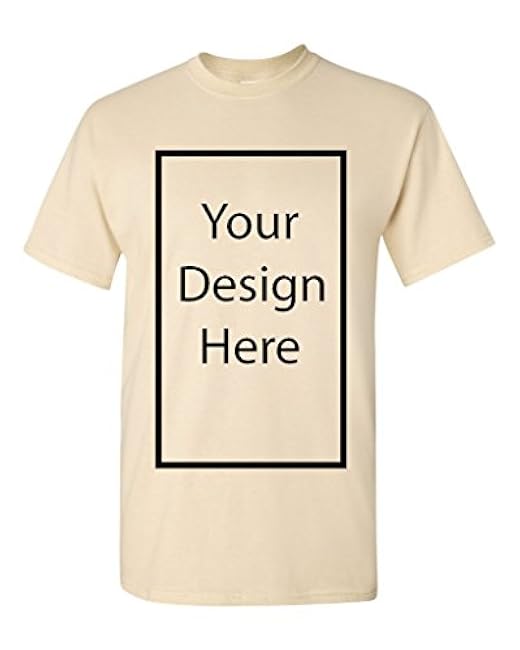 Add Your Own and Text Design Custom Personalized Adult T-Shirt Tee - Image 32