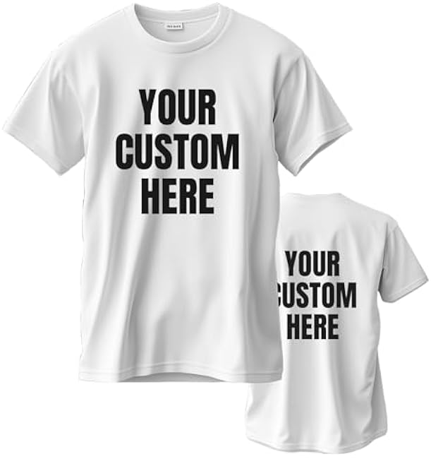 Custom T Shirts for Men/Women Personalized Unisex Tee Shirt Printed Photo Front/Back - Image 27