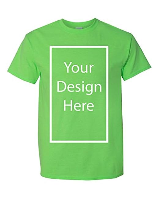 Add Your Own and Text Design Custom Personalized Adult T-Shirt Tee - Image 29