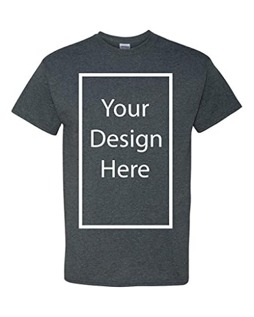 Add Your Own and Text Design Custom Personalized Adult T-Shirt Tee - Image 17