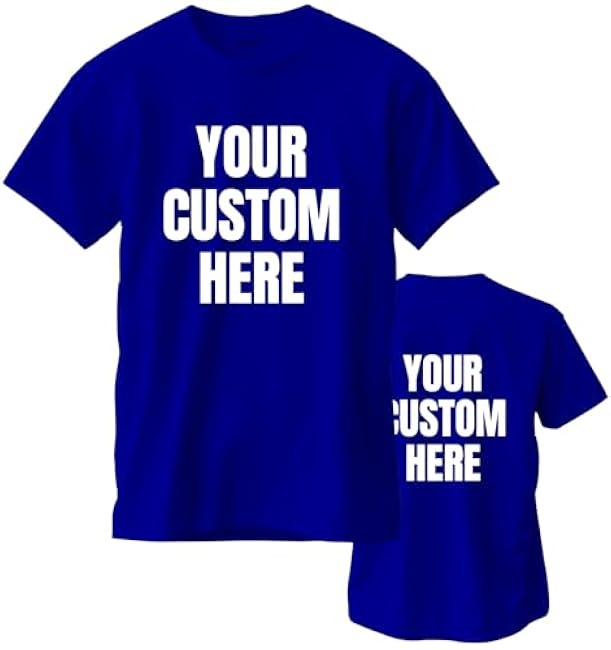 Custom T Shirts for Men/Women Personalized Unisex Tee Shirt Printed Photo Front/Back - Image 22