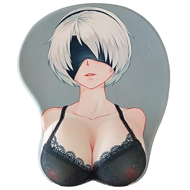 Computer Pretty Mouse Pad Cute Office 3D Mouse Pad Sexy Anime Funny Mouse Pad Kawaii Gaming Mousepad with Wrist Support