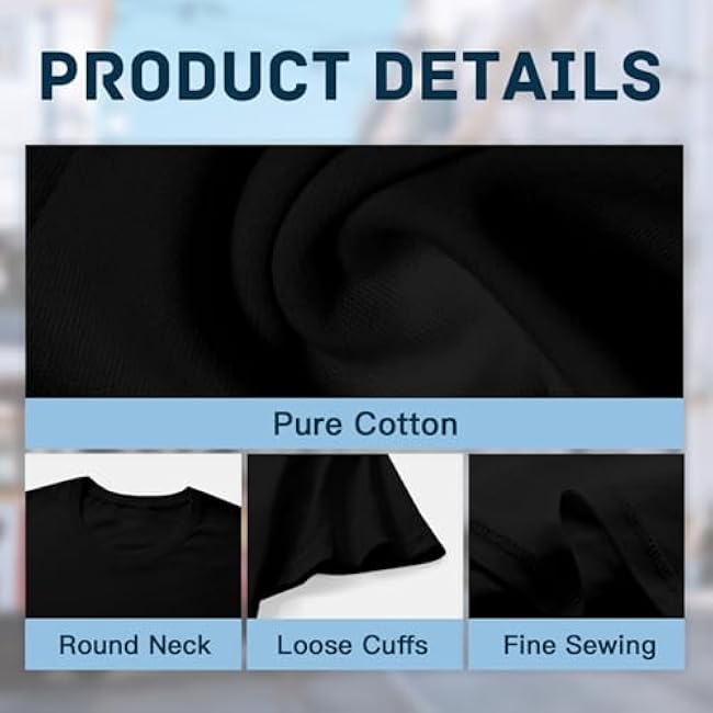 Custom T Shirts Made in USA Bulk Customized Heavy Cotton T-Shirts Design Your Own Personalized Shirts Wit Logo Text - Image 6