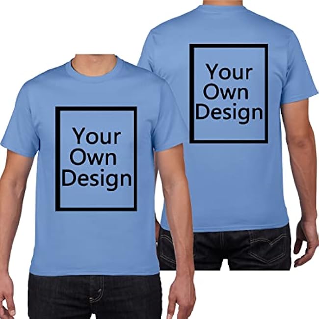 Custom T Shirts for Men/Women Design Your Own Shirt Add Text/Image/Logo Personalized Cotton Tee Printed Photo Front/Back - Image 13