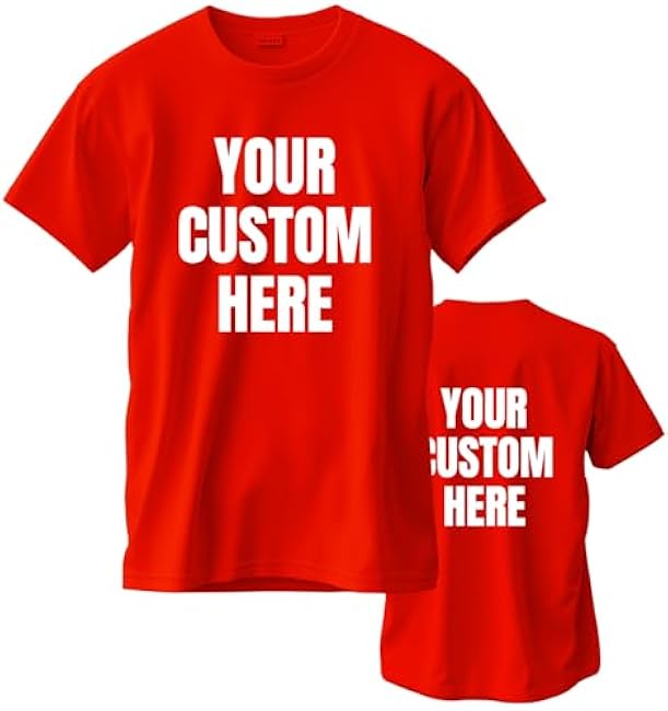 Custom T Shirts for Men/Women Personalized Unisex Tee Shirt Printed Photo Front/Back - Image 26