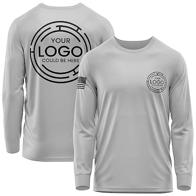 Custom Shirt for Men, Heavy Cotton Long Sleeve, Design Your Own Shirts, Customized T-Shirt Front & Back Black - Image 6