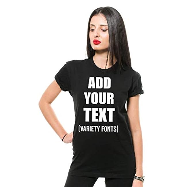 Custom T-Shirt Add Your Text Personalized T Shirt for Men & Women Cotton Tee - Image 5