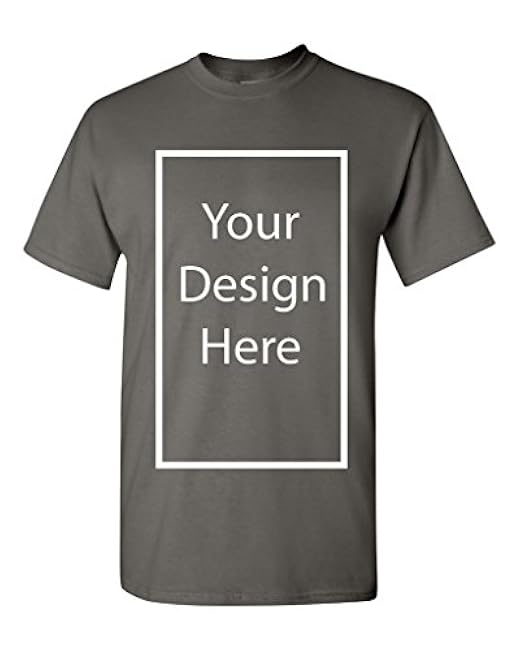 Add Your Own and Text Design Custom Personalized Adult T-Shirt Tee - Image 14