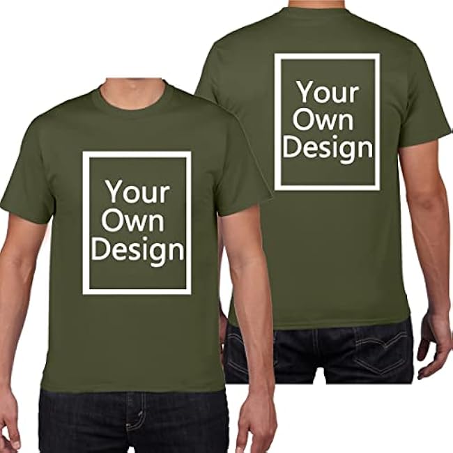 Custom T Shirts for Men/Women Design Your Own Shirt Add Text/Image/Logo Personalized Cotton Tee Printed Photo Front/Back - Image 29