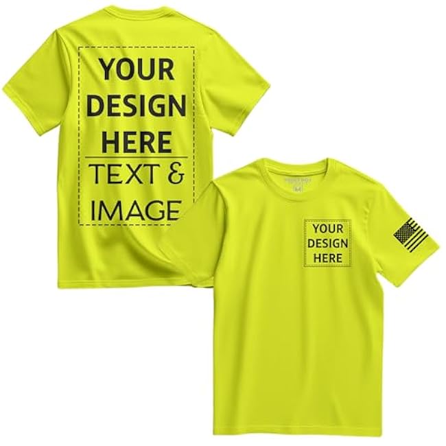 Custom Shirts for Men, Custom Shirt Unisex Fit Mens & Womens, Customized Tshirt Design Your Own Black - Image 4