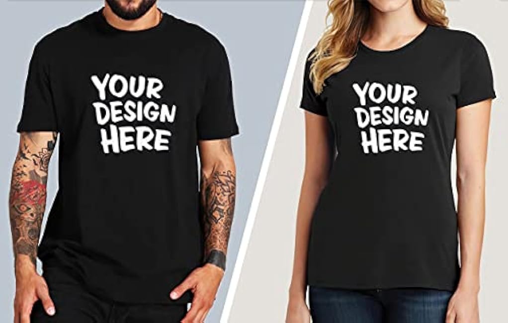 Custom T Shirt for Men Women Design Your Own Front Back Print Personalized T-Shirts - Image 2