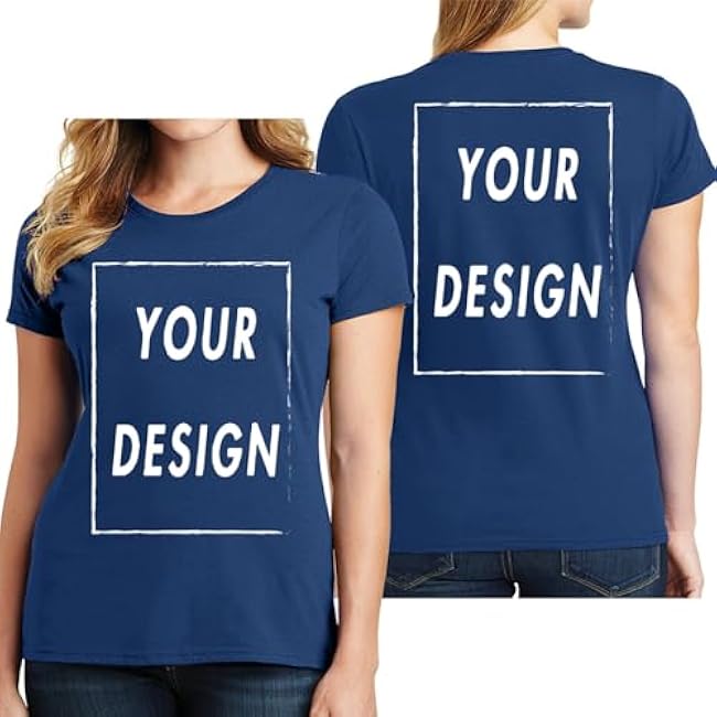 Custom T Shirt for Men Women Design Your Own Front Back Print Personalized T-Shirts - Image 12