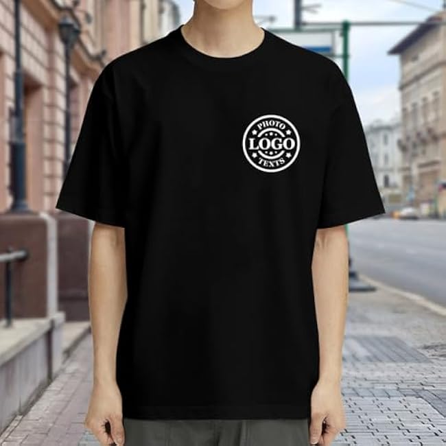 Custom T Shirts Made in USA Bulk Customized Heavy Cotton Tee Shirt for Men Women Personalized Shirts with Logo Text - Image 4