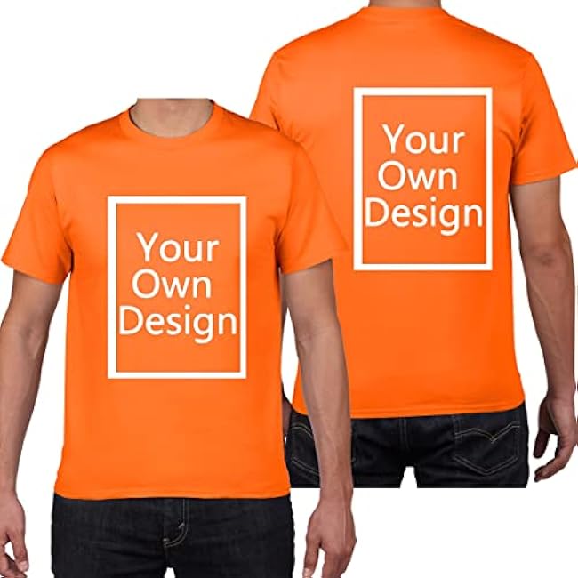 Custom T Shirts for Men/Women Design Your Own Shirt Add Text/Image/Logo Personalized Cotton Tee Printed Photo Front/Back - Image 20