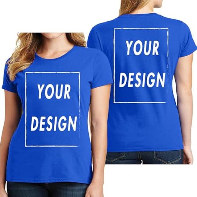 Custom T Shirt for Men Women Design Your Own Front Back Print Personalized T-Shirts - Image 21