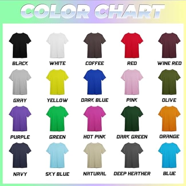 Custom T Shirts Made in USA Bulk Customized Heavy Cotton T-Shirts Design Your Own Personalized Shirts Wit Logo Text - Image 3