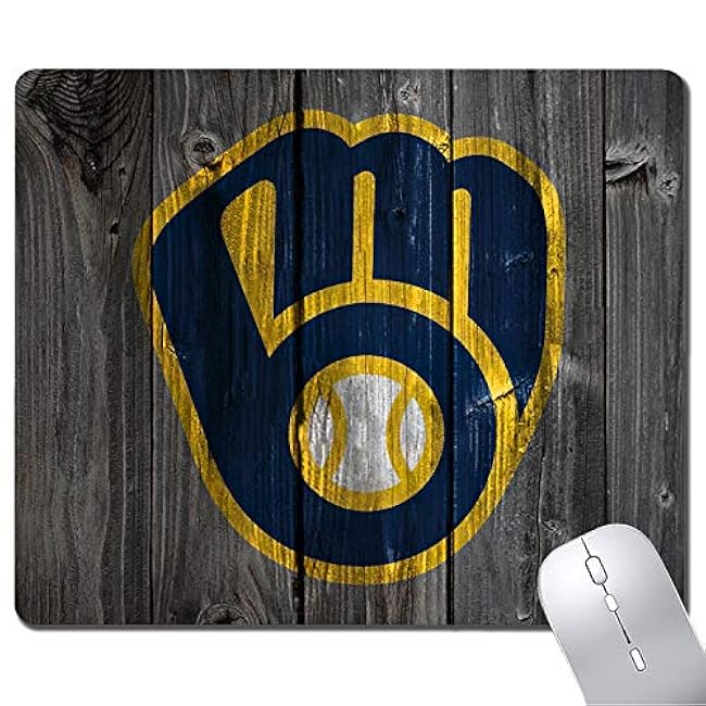 Wood Grain Design Sports Mouse Pad, Non-Slip Rubber Base Mousepad for Computers Laptop Desk, Gaming Mousepad Desk Accessories, Desk Mat Mouse Pad, Office Supplies - Mouse Pads for Desk.