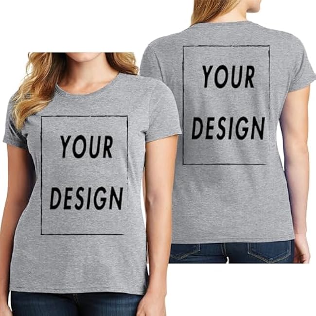 Custom T Shirt for Men Women Design Your Own Front Back Print Personalized T-Shirts - Image 11