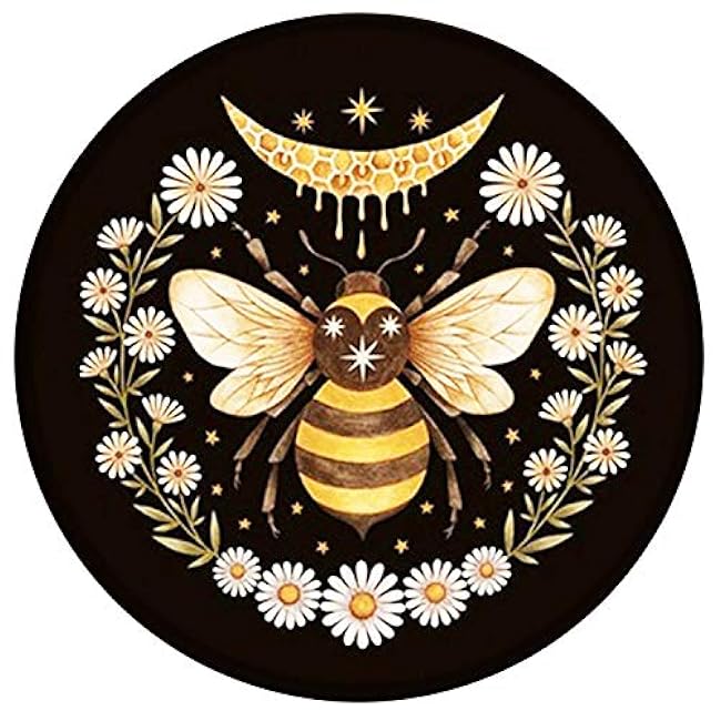 Mouse Pad, Premium-Textured Mouse Pad, Gaming Mouse Pad, Anti-Skid Rubber Base Mousepad with Delicate Stitched Edge for Laptop, Computer & PC, Honeybee