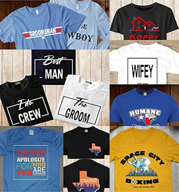 Personalized Image/Text for Your Company/Wedding/Greetings with Digital Printing | Unisex Adult | Custom T-Shirt - Image 7