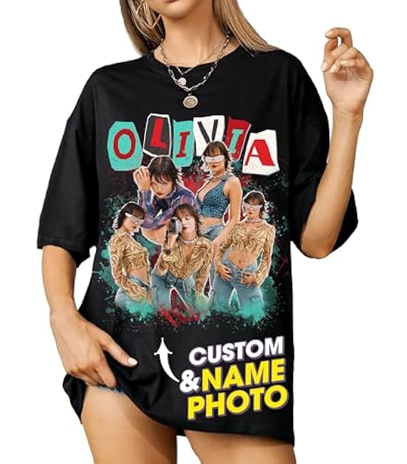 Mit & Mia Custom Bootleg Rap Tee Shirt for Boyfriend Girlfriend Custom Face Tshirt Vintage Graphic Shirt Gift Idea Birthday - Image 23