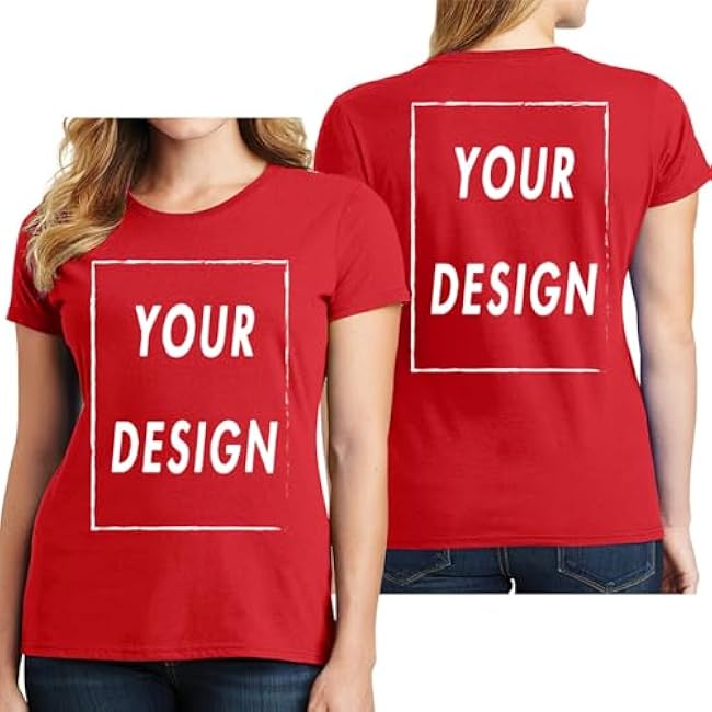 Custom T Shirt for Men Women Design Your Own Front Back Print Personalized T-Shirts - Image 26