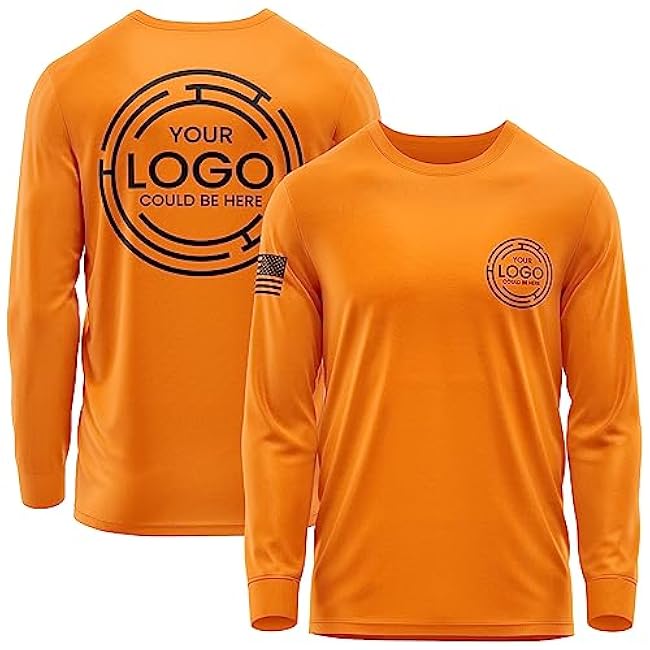 Custom Shirt for Men, Heavy Cotton Long Sleeve, Design Your Own Shirts, Customized T-Shirt Front & Back Black - Image 4