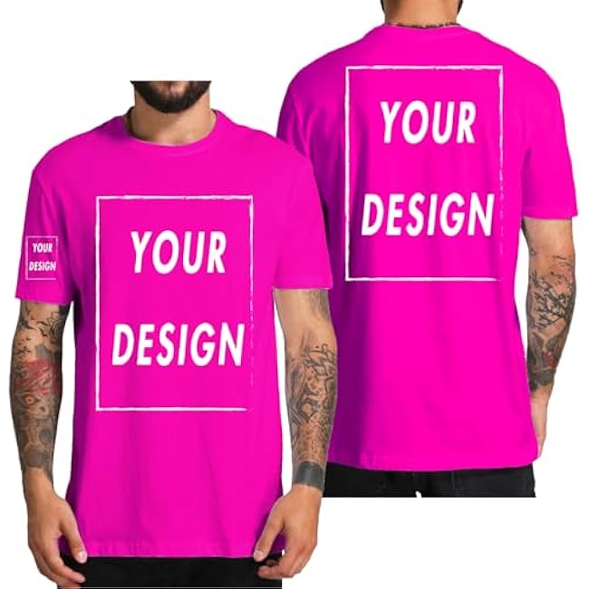 Custom T Shirt for Men Women Design Your Own Front Back Print Personalized T-Shirts - Image 19