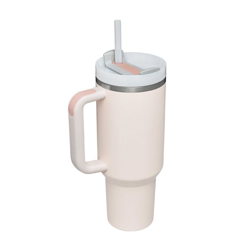 1200ml Stainless Steel Mug Coffee Cup Thermal Travel Car Auto Mugs T hermos 40 Oz Tumbler with Handle Straw Cup Drinkware New In