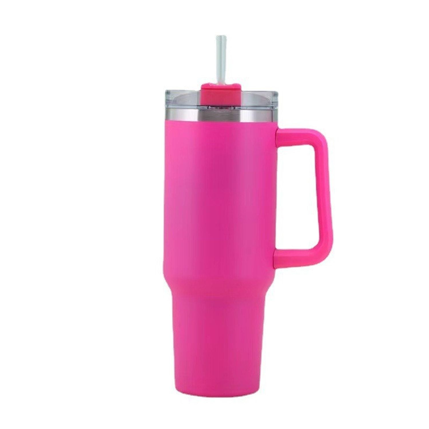 30OZ Straw Coffee Insulation Cup With Handle Portable Car Stainless Steel Water Bottle LargeCapacity Travel B PA F ree Thermal Mug
