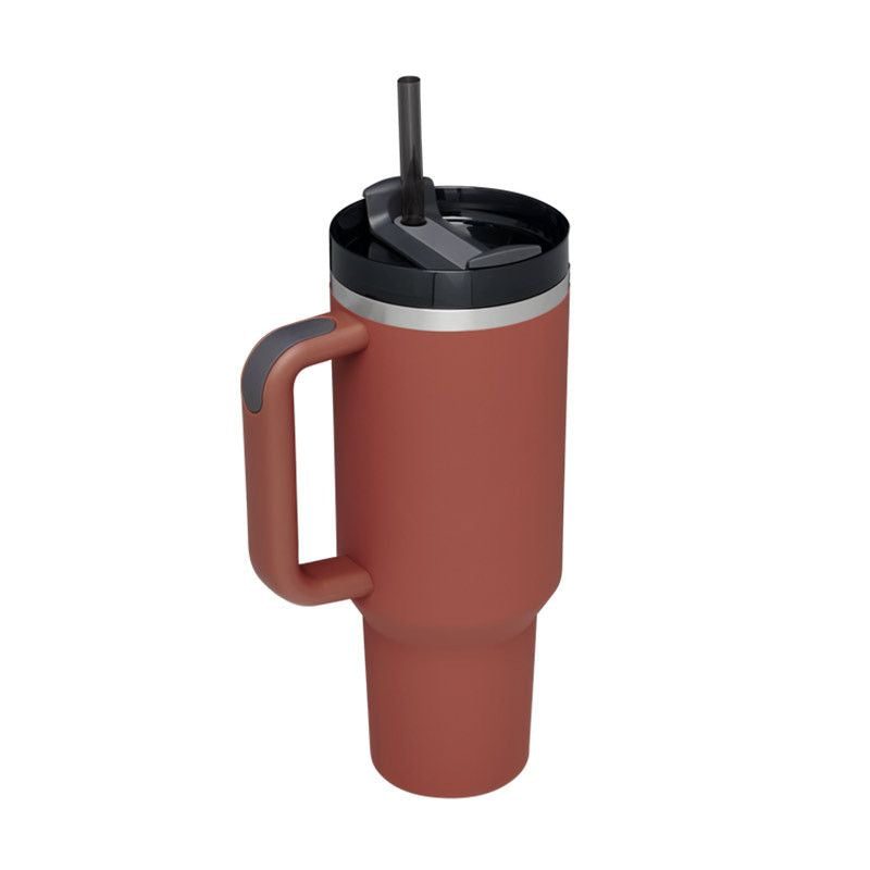 1200ml Stainless Steel Mug Coffee Cup Thermal Travel Car Auto Mugs T hermos 40 Oz Tumbler with Handle Straw Cup Drinkware New In