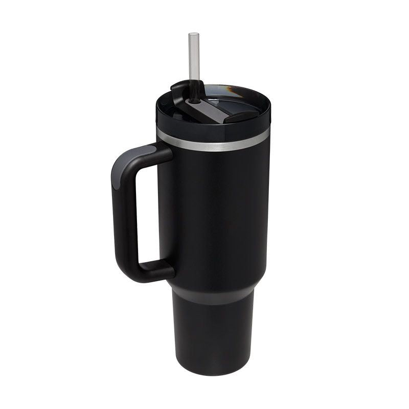 1200ml Stainless Steel Mug Coffee Cup Thermal Travel Car Auto Mugs T hermos 40 Oz Tumbler with Handle Straw Cup Drinkware New In